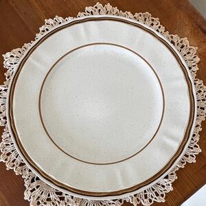 Vintage 1970's Americana Hearthside Heritage 12”  Stoneware Platter